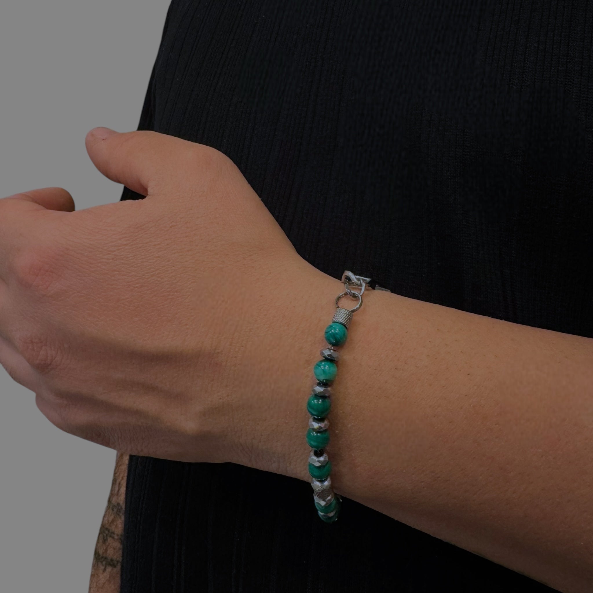 Bracciale malachite Sharifa Crystals